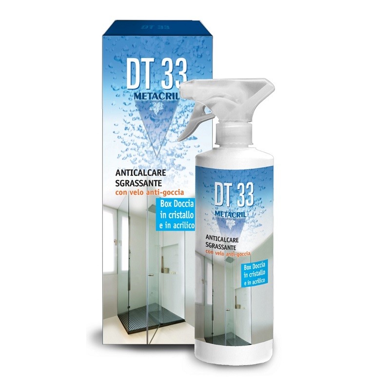 Antigoccia detergente per box doccia cabine in cristallo acrilico DT33